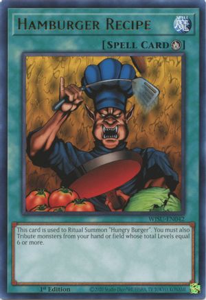 Hamburger Recipe (WISU-EN042) - Wild Survivors 1st Edition Wild Survivors Yugioh Single Squirtle Squad Card Shop.