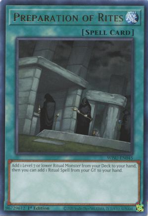 Preparation of Rites (WISU-EN045) - Wild Survivors 1st Edition Wild Survivors Yugioh Single Squirtle Squad Card Shop.