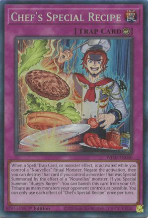 Chef's Special Recipe (CR) (WISU-EN040) - Wild Survivors 1st Edition Wild Survivors Yugioh Single Squirtle Squad Card Shop.