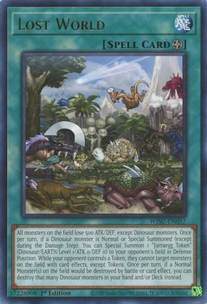 Lost World (WISU-EN057) - Wild Survivors 1st Edition Wild Survivors Yugioh Single Squirtle Squad Card Shop.