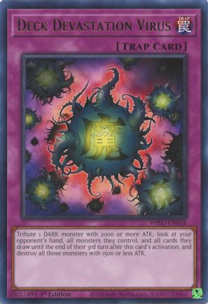 Deck Devastation Virus (WISU-EN058) - Wild Survivors 1st Edition Wild Survivors Yugioh Single Squirtle Squad Card Shop.