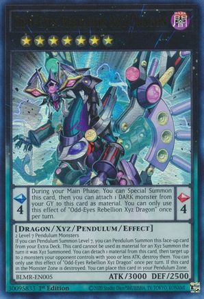 Odd-Eyes Rebellion Xyz Dragon (BLMR-EN005) - Battles of Legend: Monstrous Revenge 1st Edition Battles of Legend: Monstrous Revenge Yugioh Single Squirtle Squad Card Shop.