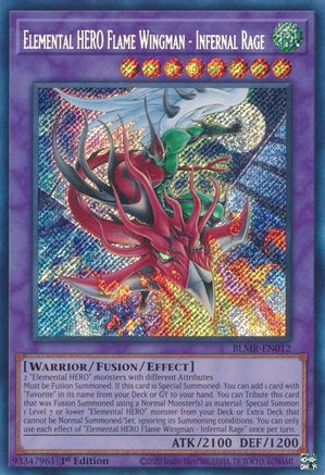 Elemental HERO Flame Wingman - Infernal Rage (BLMR-EN012) - Battles of Legend: Monstrous Revenge 1st Edition Battles of Legend: Monstrous Revenge Yugioh Single Squirtle Squad Card Shop.