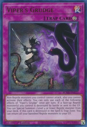 Viper's Grudge (BLMR-EN022) - Battles of Legend: Monstrous Revenge 1st Edition Battles of Legend: Monstrous Revenge Yugioh Single Squirtle Squad Card Shop.