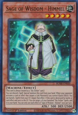 Sage of Wisdom - Himmel (BLMR-EN050) - Battles of Legend: Monstrous Revenge 1st Edition Battles of Legend: Monstrous Revenge Yugioh Single Squirtle Squad Card Shop.