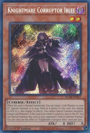 Knightmare Corruptor Iblee (BLMR-EN057) - Battles of Legend: Monstrous Revenge 1st Edition Battles of Legend: Monstrous Revenge Yugioh Single Squirtle Squad Card Shop.