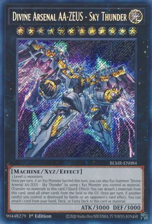 Divine Arsenal AA-ZEUS - Sky Thunder (BLMR-EN084) - Battles of Legend: Monstrous Revenge 1st Edition Battles of Legend: Monstrous Revenge Yugioh Single Squirtle Squad Card Shop.