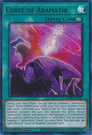 Curse of Aramatir (BLMR-EN099) - Battles of Legend: Monstrous Revenge 1st Edition Battles of Legend: Monstrous Revenge Yugioh Single Squirtle Squad Card Shop.