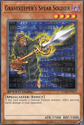Gravekeeper's Spear Soldier (DEM6-EN012) - Speed Duel Demo Deck 2020 Unlimited Speed Duel Demo Deck 2020 Yugioh Single Squirtle Squad Card Shop.