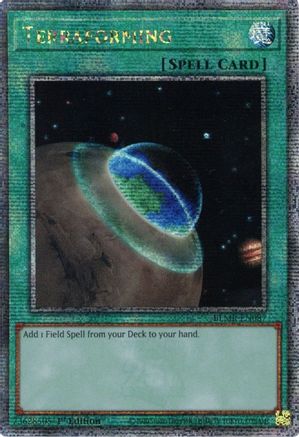 Terraforming (Quarter Century Secret Rare) (BLMR-EN087) - Battles of Legend: Monstrous Revenge 1st Edition Battles of Legend: Monstrous Revenge Yugioh Single Squirtle Squad Card Shop.