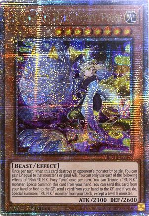 Noh-P.U.N.K. Foxy Tune (Quarter Century Secret Rare) (BLMR-EN063) - Battles of Legend: Monstrous Revenge 1st Edition Battles of Legend: Monstrous Revenge Yugioh Single Squirtle Squad Card Shop.