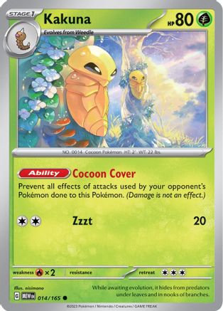 Kakuna 014 SV Scarlet & Violet 151 - Common SV: Scarlet & Violet 151 Pokemon Single Squirtle Squad Card Shop.