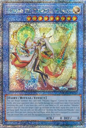 Arahime the Manifested Mikanko (Quarter Century Secret Rare) (DUNE-EN032) - Duelist Nexus 1st Edition Duelist Nexus Yugioh Single Squirtle Squad Card Shop.