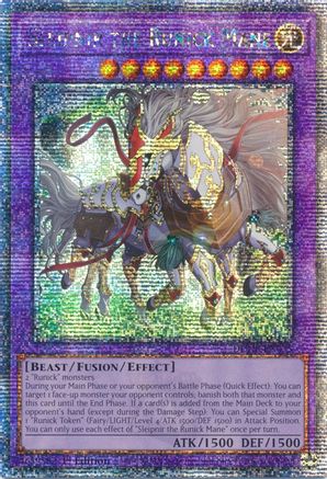Sleipnir the Runick Mane (Quarter Century Secret Rare) (DUNE-EN035) - Duelist Nexus 1st Edition Duelist Nexus Yugioh Single Squirtle Squad Card Shop.