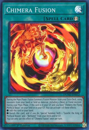 Chimera Fusion (DUNE-EN052) - Duelist Nexus 1st Edition Duelist Nexus Yugioh Single Squirtle Squad Card Shop.