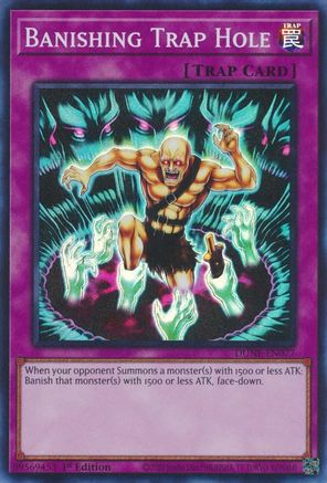 Banishing Trap Hole (DUNE-EN077) - Duelist Nexus 1st Edition Duelist Nexus Yugioh Single Squirtle Squad Card Shop.