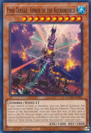 Finis Terrae, Tower of the Necroworld (DUNE-EN082) - Duelist Nexus 1st Edition Duelist Nexus Yugioh Single Squirtle Squad Card Shop.