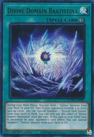 Divine Domain Baatistina (DUNE-EN090) - Duelist Nexus 1st Edition Duelist Nexus Yugioh Single Squirtle Squad Card Shop.