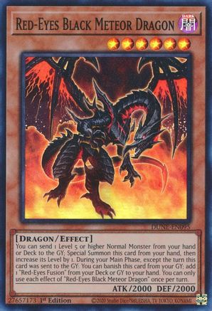 Red-Eyes Black Meteor Dragon (DUNE-EN095) - Duelist Nexus 1st Edition Duelist Nexus Yugioh Single Squirtle Squad Card Shop.