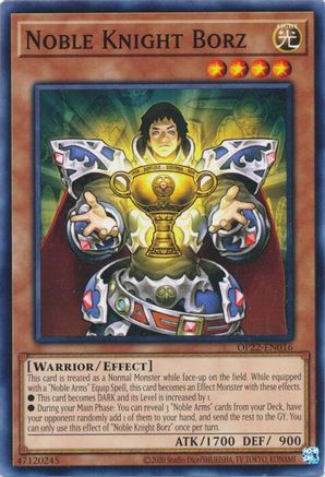 Noble Knight Borz (OP22-EN016) - OTS Tournament Pack 22 Unlimited OTS Tournament Pack 22 Yugioh Single Squirtle Squad Card Shop.