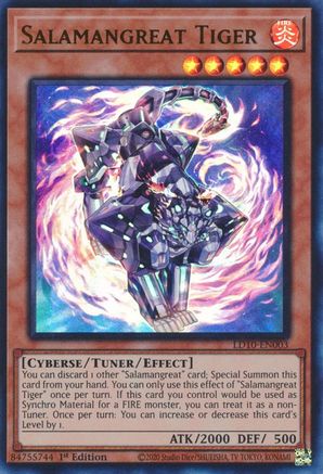 Salamangreat Tiger (LD10-EN003) - Legendary Duelists: Soulburning Volcano 1st Edition Legendary Duelists: Soulburning Volcano Yugioh Single Squirtle Squad Card Shop.