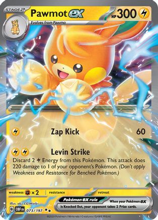 Pawmot ex 073 (H) - Obsidian Flames - DR