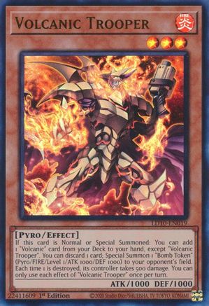 Volcanic Trooper (LD10-EN019) - Legendary Duelists: Soulburning Volcano 1st Edition Legendary Duelists: Soulburning Volcano Yugioh Single Squirtle Squad Card Shop.