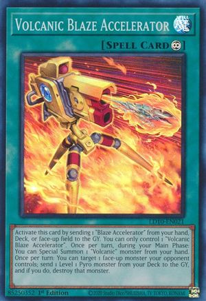 Volcanic Blaze Accelerator (LD10-EN021) - Legendary Duelists: Soulburning Volcano 1st Edition Legendary Duelists: Soulburning Volcano Yugioh Single Squirtle Squad Card Shop.