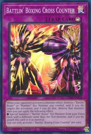 Battlin' Boxing Cross Counter (LD10-EN038) - Legendary Duelists: Soulburning Volcano 1st Edition Legendary Duelists: Soulburning Volcano Yugioh Single Squirtle Squad Card Shop.