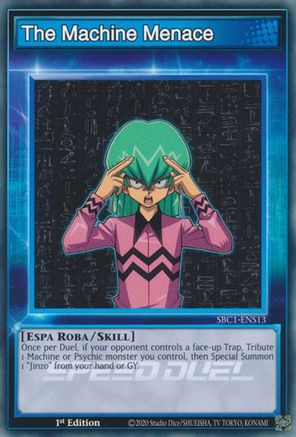 The Machine Menace (SBC1-ENS13) - Speed Duel: Streets of Battle City 1st Edition Speed Duel: Streets of Battle City Yugioh Single Squirtle Squad Card Shop.