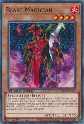 Blast Magician (SBC1-ENA04) - Speed Duel: Streets of Battle City 1st Edition Speed Duel: Streets of Battle City Yugioh Single Squirtle Squad Card Shop.