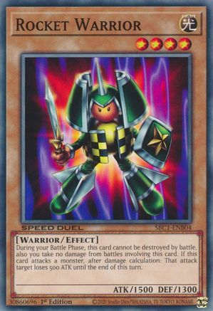 Rocket Warrior (SBC1-ENB04) - Speed Duel: Streets of Battle City 1st Edition Speed Duel: Streets of Battle City Yugioh Single Squirtle Squad Card Shop.