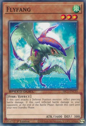 Flyfang (SBC1-ENC03) - Speed Duel: Streets of Battle City 1st Edition Speed Duel: Streets of Battle City Yugioh Single Squirtle Squad Card Shop.