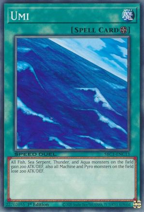 Umi (SBC1-ENC13) - Speed Duel: Streets of Battle City 1st Edition Speed Duel: Streets of Battle City Yugioh Single Squirtle Squad Card Shop.
