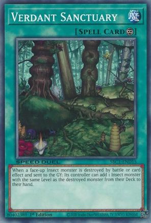 Verdant Sanctuary (SBC1-END15) - Speed Duel: Streets of Battle City 1st Edition Speed Duel: Streets of Battle City Yugioh Single Squirtle Squad Card Shop.
