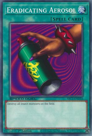 Eradicating Aerosol (SBC1-END16) - Speed Duel: Streets of Battle City 1st Edition Speed Duel: Streets of Battle City Yugioh Single Squirtle Squad Card Shop.