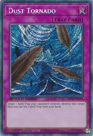Dust Tornado (Secret Rare) (SBC1-END19) - Speed Duel: Streets of Battle City 1st Edition Speed Duel: Streets of Battle City Yugioh Single Squirtle Squad Card Shop.