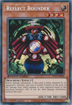 Reflect Bounder (Secret Rare) (SBC1-ENE04) - Speed Duel: Streets of Battle City 1st Edition Speed Duel: Streets of Battle City Yugioh Single Squirtle Squad Card Shop.