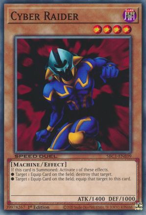 Cyber Raider (SBC1-ENE09) - Speed Duel: Streets of Battle City 1st Edition Speed Duel: Streets of Battle City Yugioh Single Squirtle Squad Card Shop.
