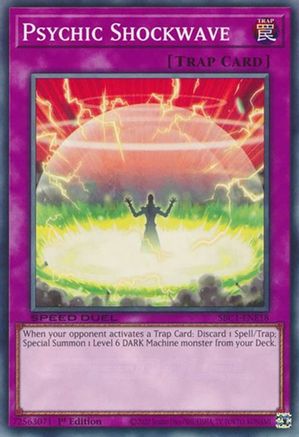 Psychic Shockwave (SBC1-ENE18) - Speed Duel: Streets of Battle City 1st Edition Speed Duel: Streets of Battle City Yugioh Single Squirtle Squad Card Shop.