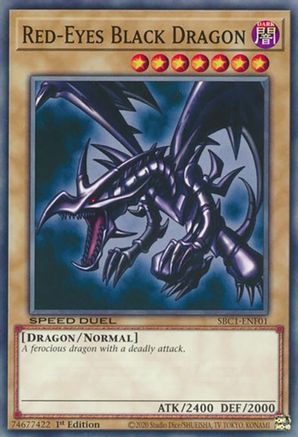 Red-Eyes Black Dragon (SBC1-ENF01) - Speed Duel: Streets of Battle City 1st Edition Speed Duel: Streets of Battle City Yugioh Single Squirtle Squad Card Shop.