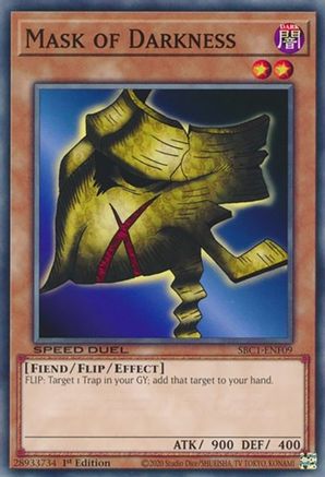 Mask of Darkness (SBC1-ENF09) - Speed Duel: Streets of Battle City 1st Edition Speed Duel: Streets of Battle City Yugioh Single Squirtle Squad Card Shop.