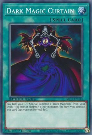 Dark Magic Curtain (SBC1-ENG13) - Speed Duel: Streets of Battle City 1st Edition Speed Duel: Streets of Battle City Yugioh Single Squirtle Squad Card Shop.
