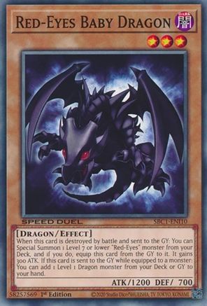 Red-Eyes Baby Dragon (SBC1-ENI10) - Speed Duel: Streets of Battle City 1st Edition Speed Duel: Streets of Battle City Yugioh Single Squirtle Squad Card Shop.