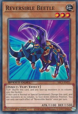 Reversible Beetle (SBC1-ENI11) - Speed Duel: Streets of Battle City 1st Edition Speed Duel: Streets of Battle City Yugioh Single Squirtle Squad Card Shop.