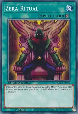 Zera Ritual (SBC1-ENI19) - Speed Duel: Streets of Battle City 1st Edition Speed Duel: Streets of Battle City Yugioh Single Squirtle Squad Card Shop.