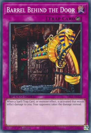 Barrel Behind the Door (SBC1-ENI20) - Speed Duel: Streets of Battle City 1st Edition Speed Duel: Streets of Battle City Yugioh Single Squirtle Squad Card Shop.