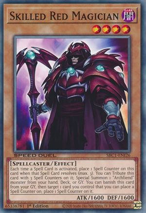 Skilled Red Magician (SBC1-ENI26) - Speed Duel: Streets of Battle City 1st Edition Speed Duel: Streets of Battle City Yugioh Single Squirtle Squad Card Shop.