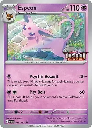 Espeon (Best Buy Exclusive) 086 - Holofoil Miscellaneous Cards & Products - Promo