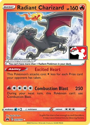 Radiant Charizard - Holofoil Prize Pack Series Cards - Radiant Rare Prize Pack Series Cards Pokemon Single Squirtle Squad Card Shop.